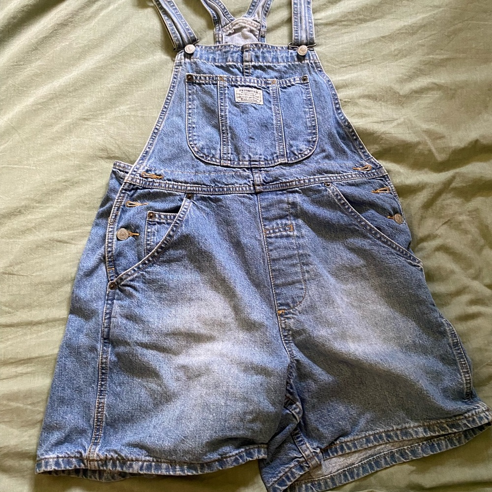 Levi's Blue Denim Overalls
